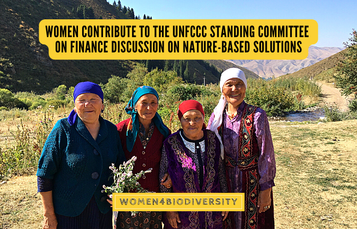 Women contribute to the UNFCCC Standing Committee on Finance discussion on nature-based solutions_SIMONE LOVERA_