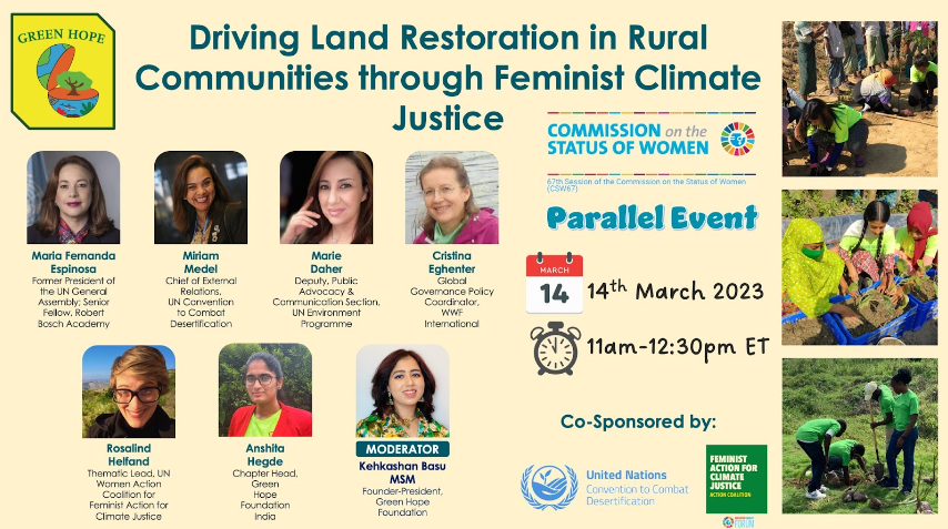 A reflection on a CSW67 feminist climate justice event